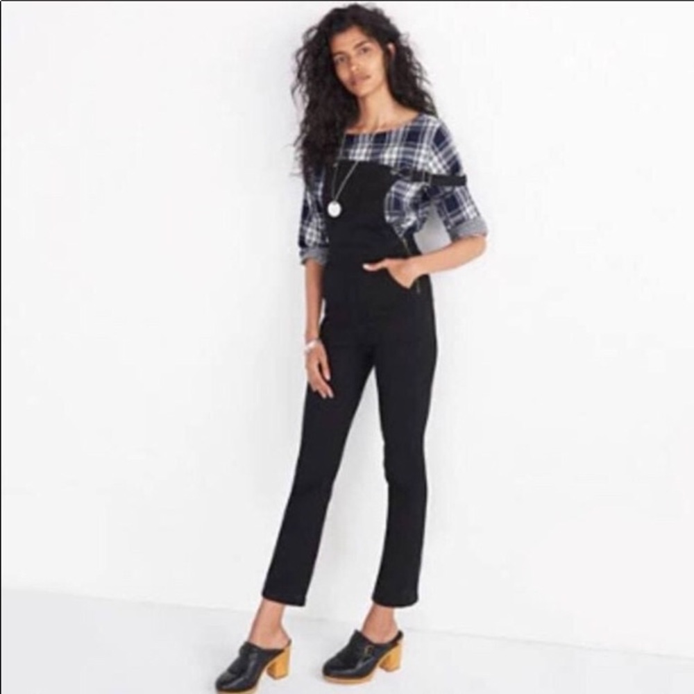 Madewell Cali Demi black overalls